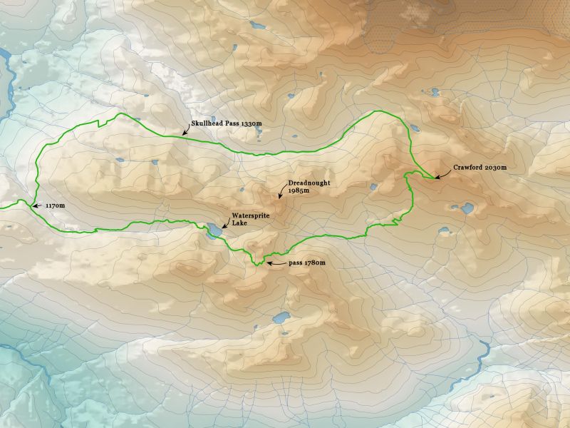 crawford peak ski loop