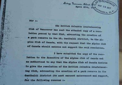 Garibaldi Park History